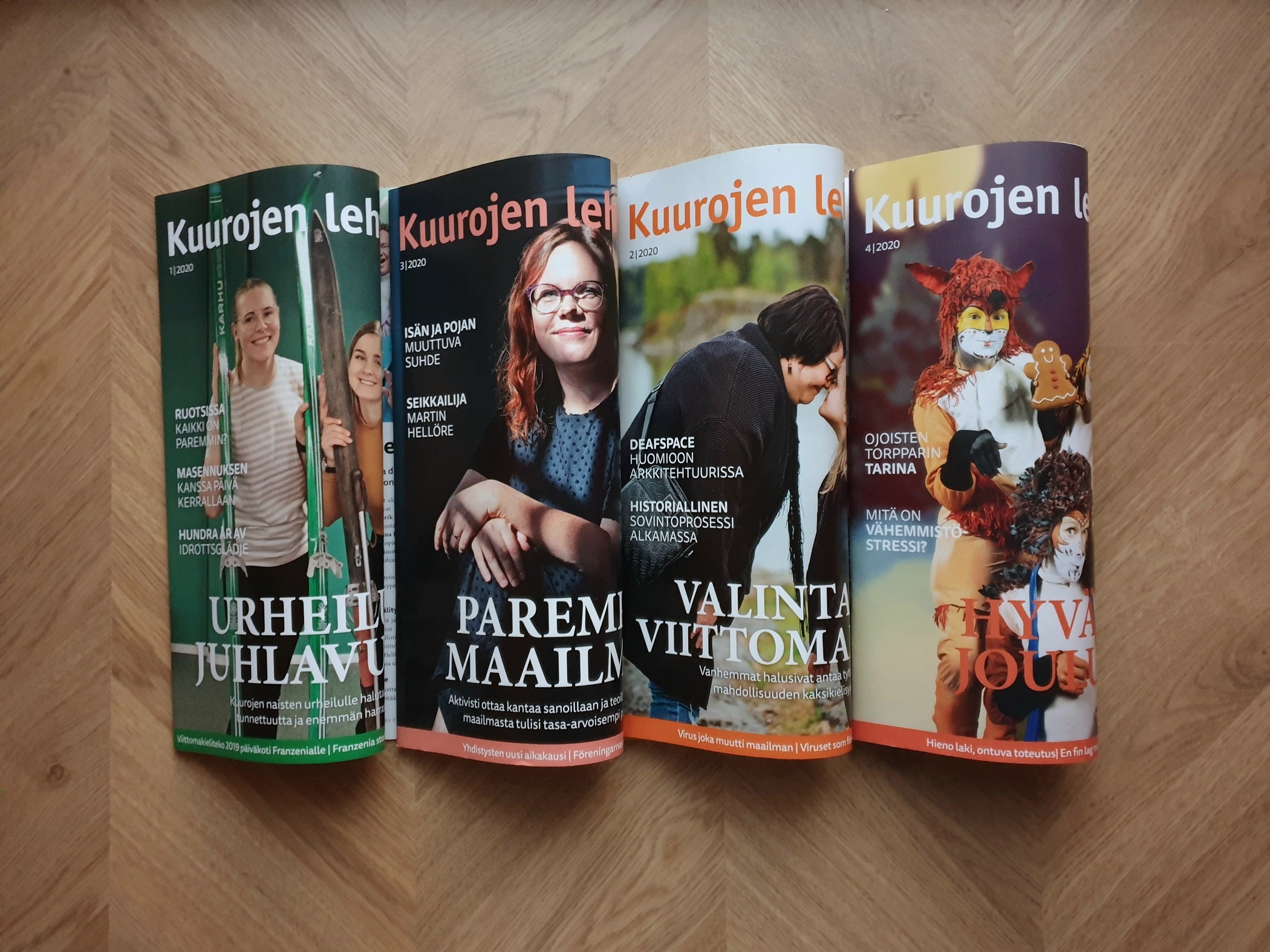 Kuurojen lehden kannet vuodelta 2020
