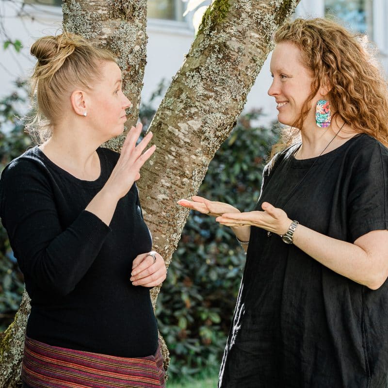 Annika Aalto och Magdalena Kintopf-Huuhka