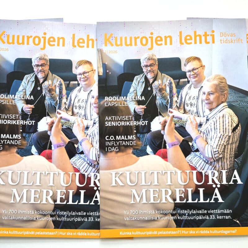 Kuurojen lehden numeron 2/2026 kansia